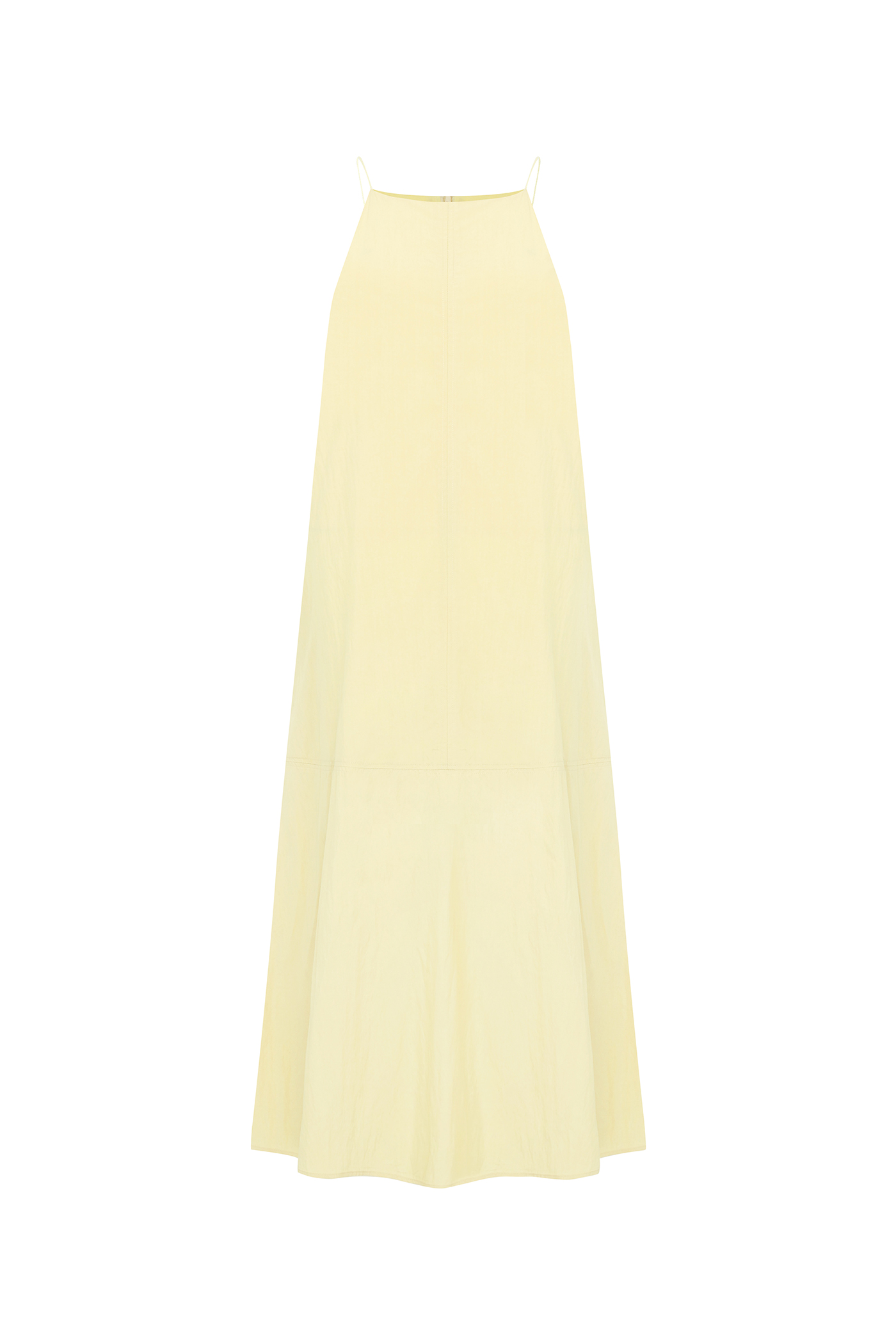 Halter Neck Sleeveless Dress[LMBCSUDR801]-Yellow