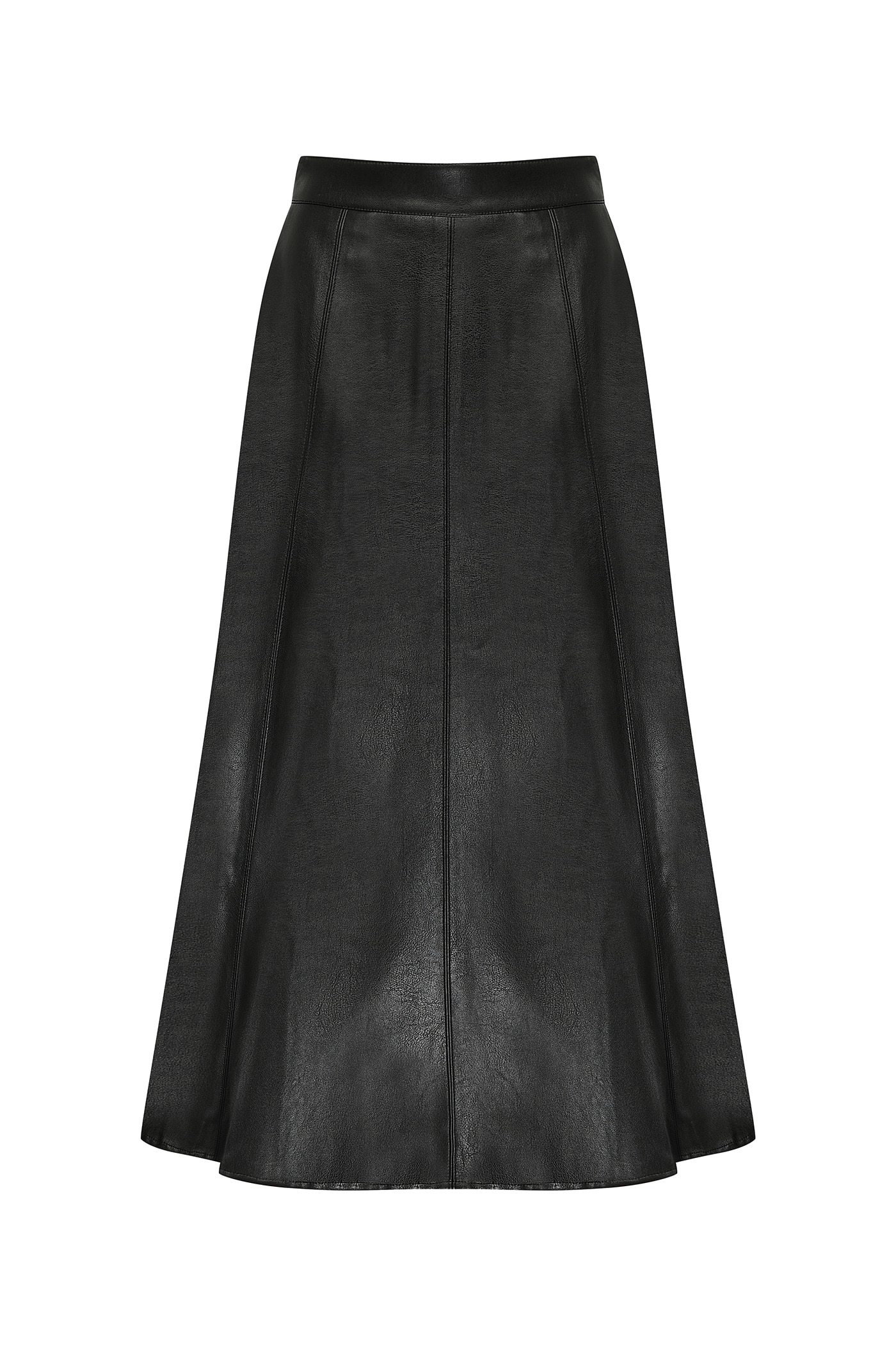 Fake Leather Skirt[LMBBAUSK201]-Black
