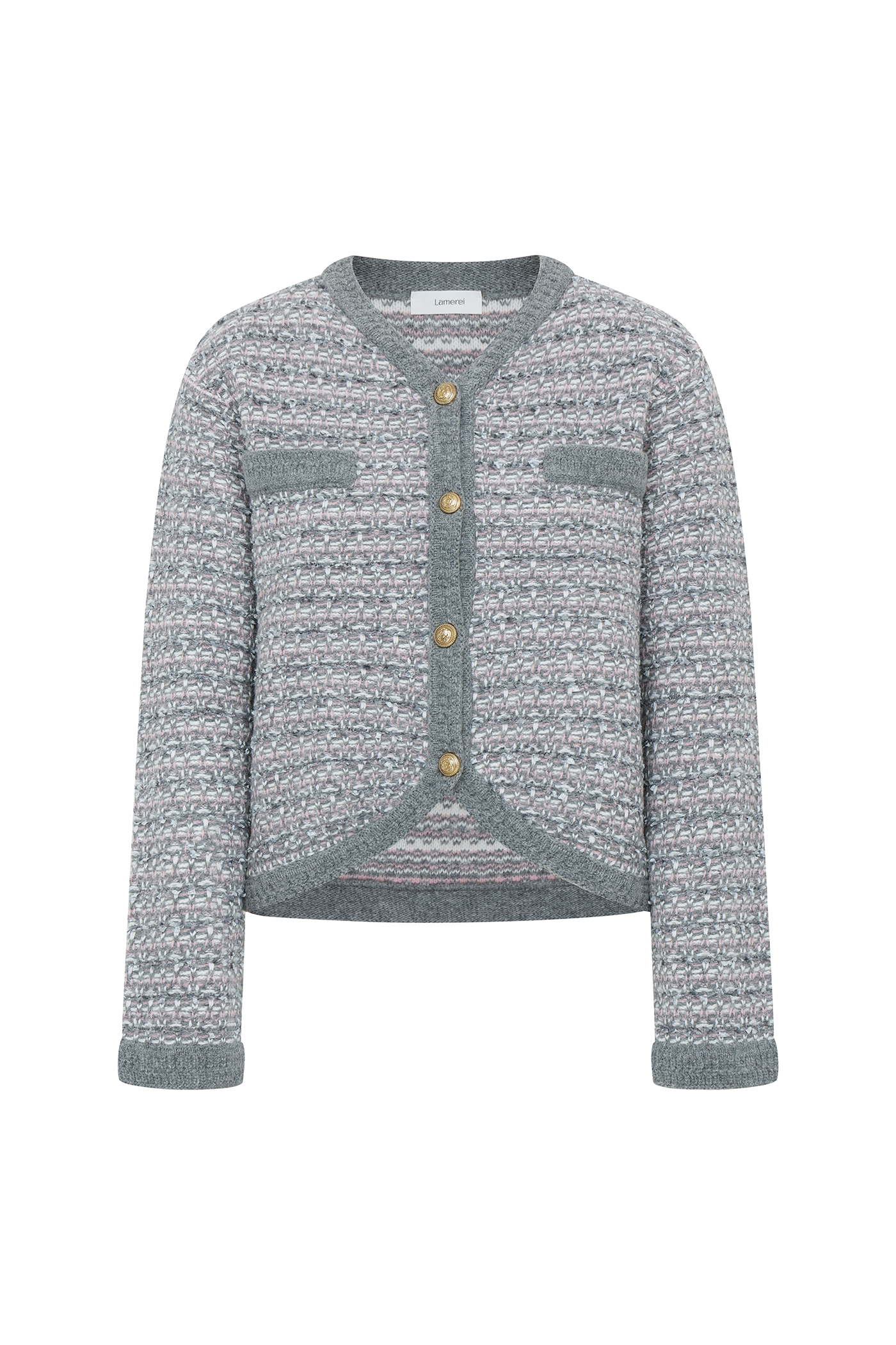Tweed Knit Jacket[LMBCAUKN217]-2color
