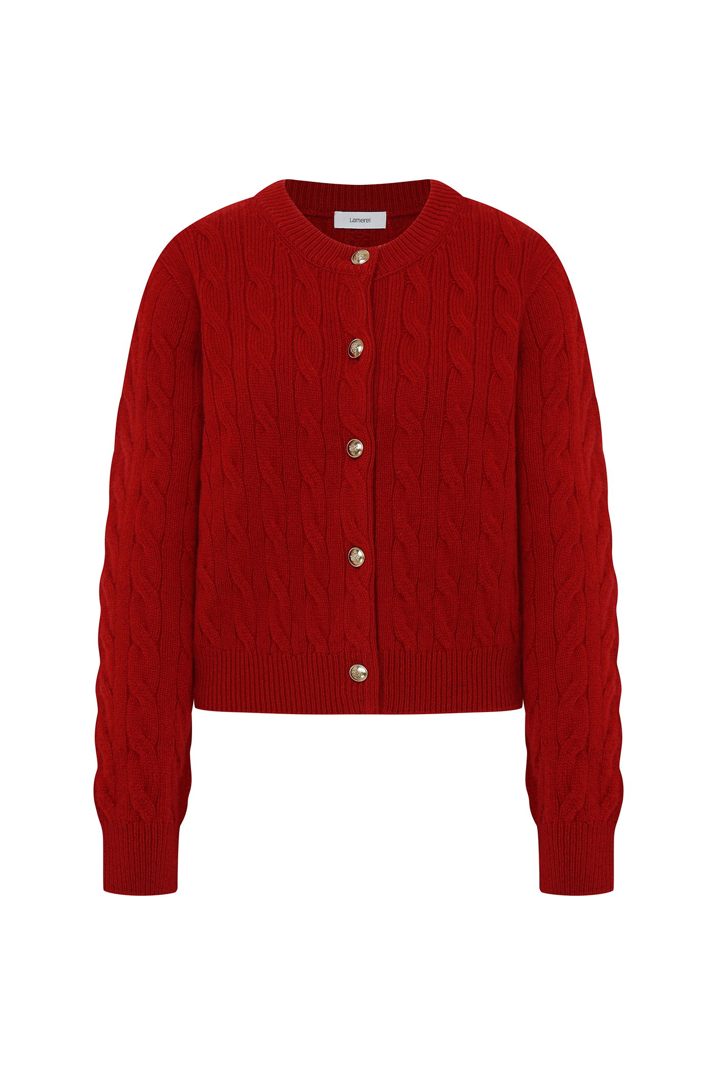 Merino Wool 100 Cable Cardigan[LMBCAUKN230]-3color