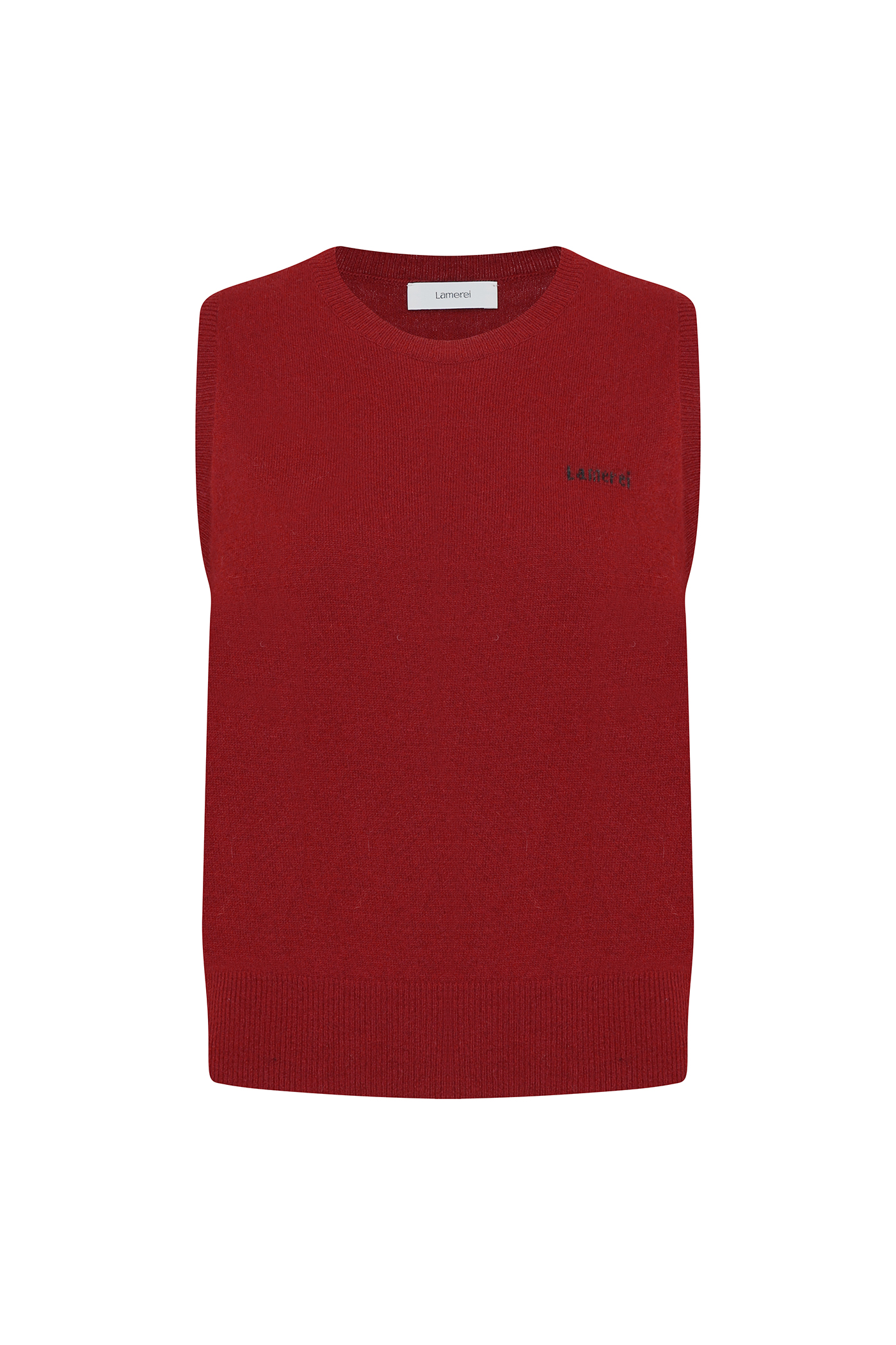 Logo Knit Vest[LMBCAUKN211]-Red