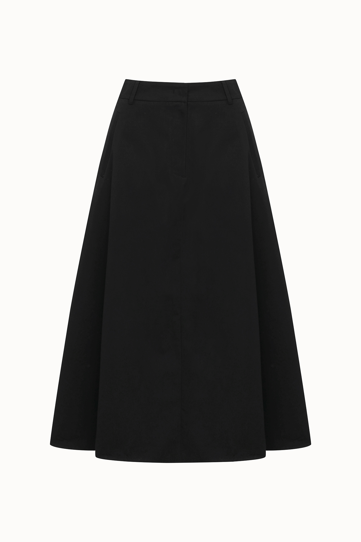 Basic Flare Skirt[LMBDSPSK403]-Black