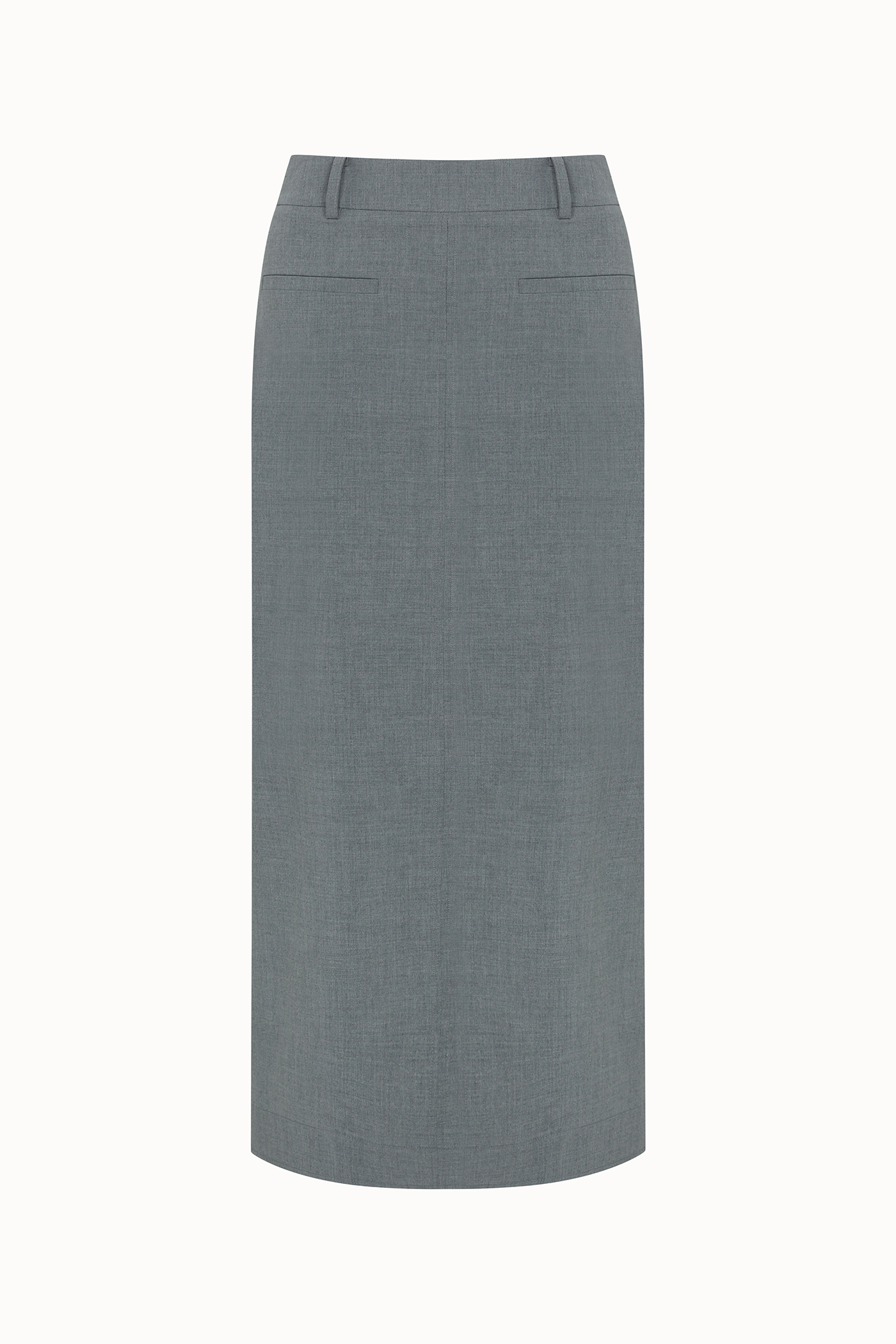H-Line Minimal Long Skirt[LMBDSPSK402]-Gray